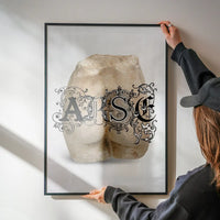 Arse Sculpture Print