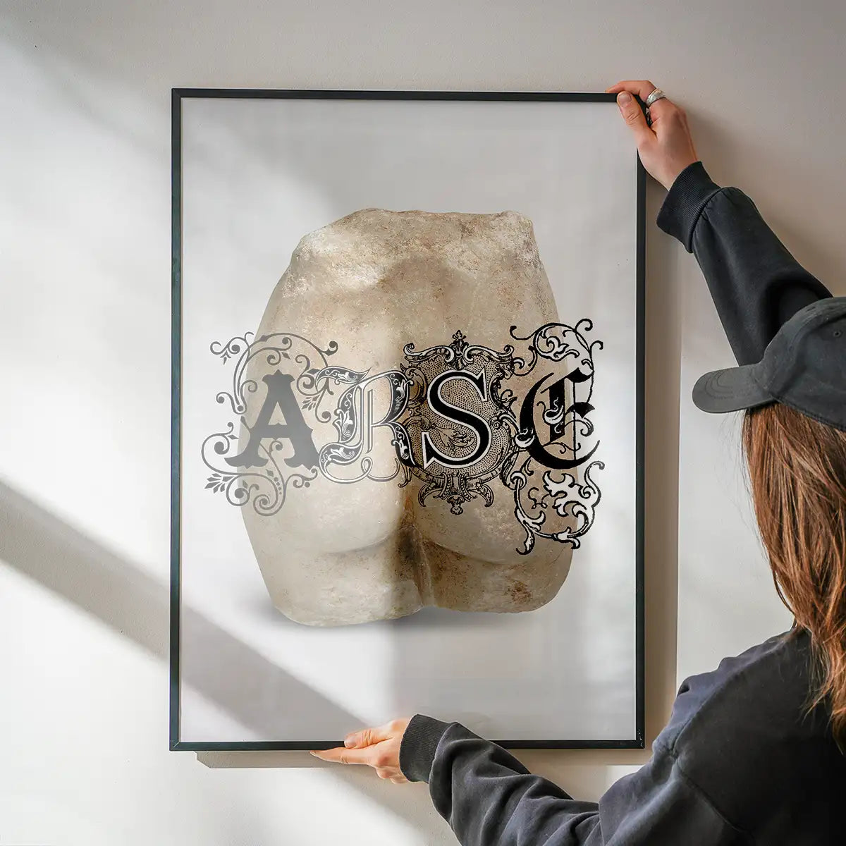 Arse Sculpture Print