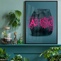 Arse Sculpture Pink Print