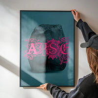 Arse Sculpture Pink Print