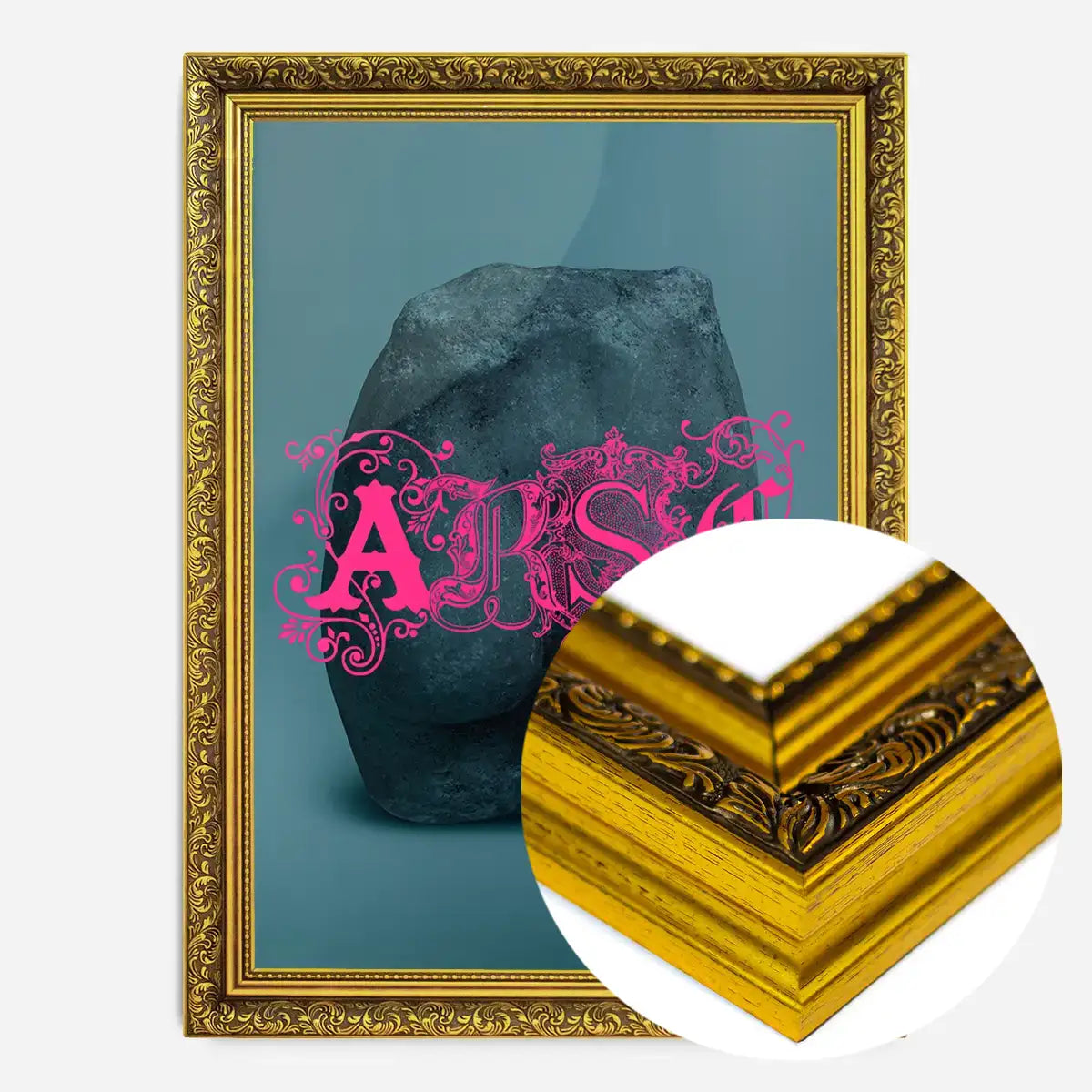 Arse Sculpture Pink Print