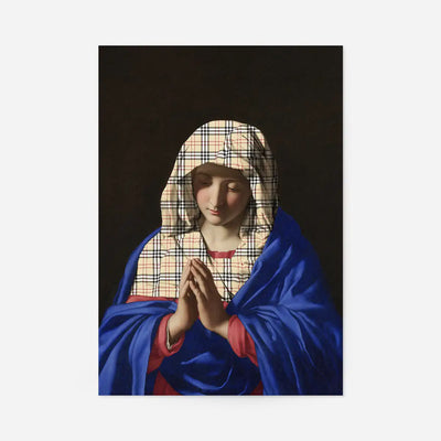 Virgin Mary Fashion Hood Print