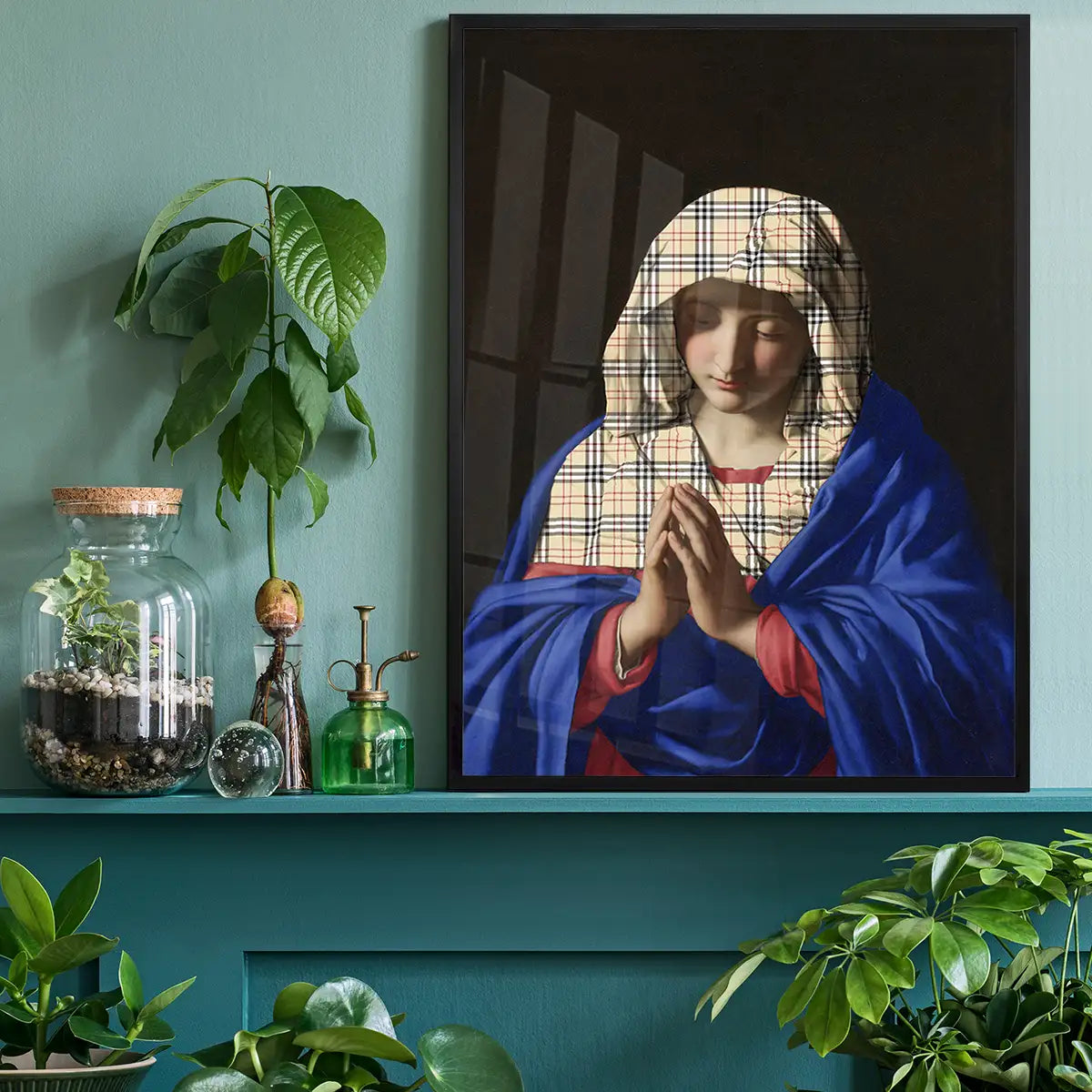 Virgin Mary Fashion Hood Print