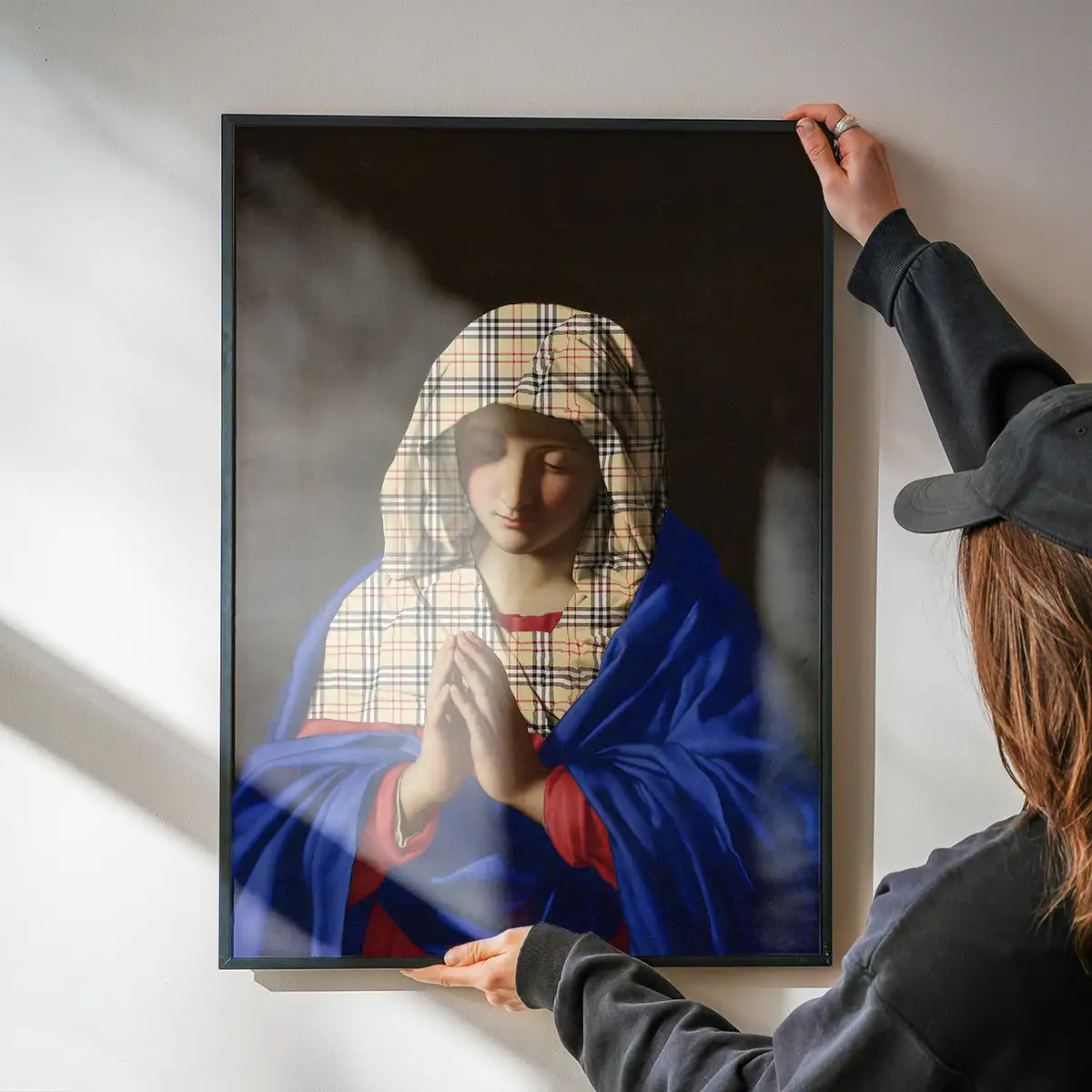 Virgin Mary Fashion Hood Print