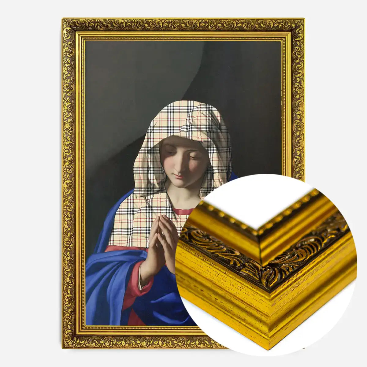 Virgin Mary Fashion Hood Print