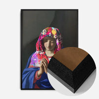 Virgin Mary Graffiti Hood Print