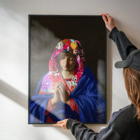 Virgin Mary Graffiti Hood Print