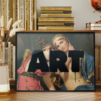 Altered ART Black Paint Print
