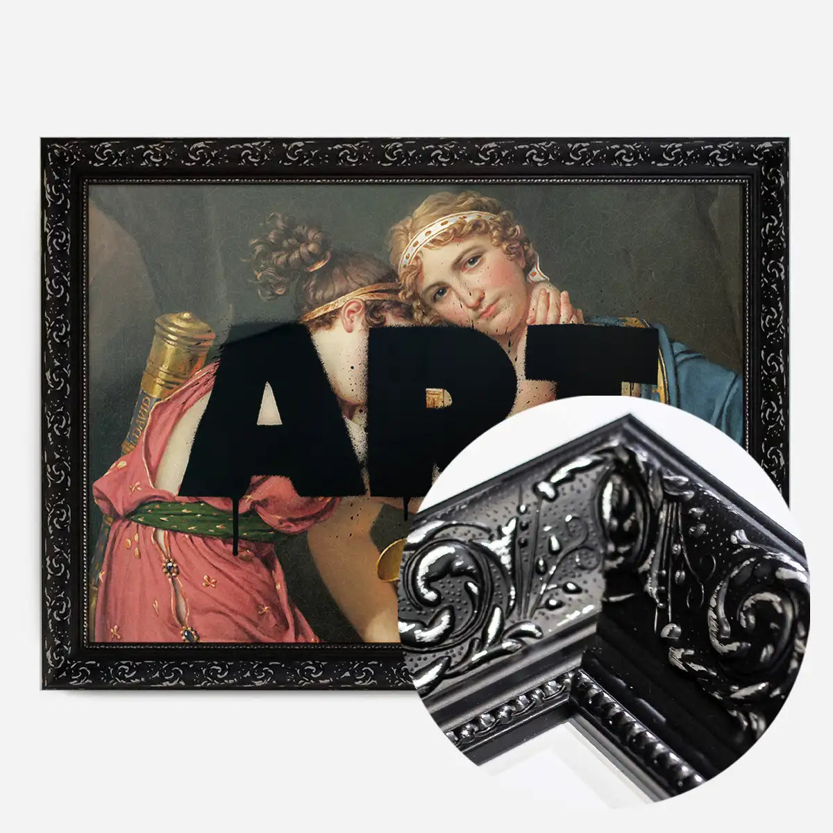 Altered ART Black Paint Print