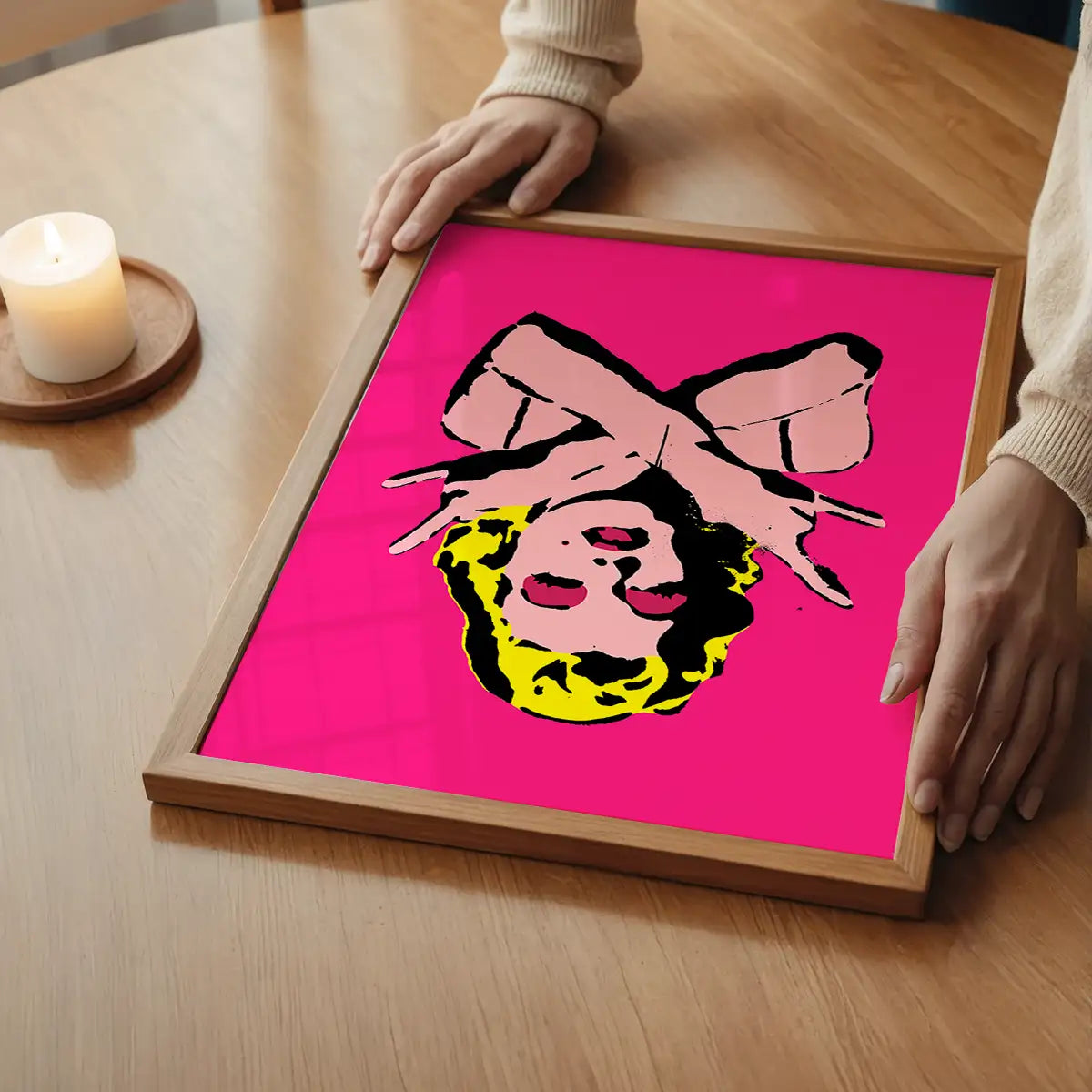 Marilyn Monroe Rock N Roll Stencil Art Graffiti Print