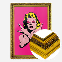 Marilyn Monroe Rock N Roll Stencil Art Graffiti Print