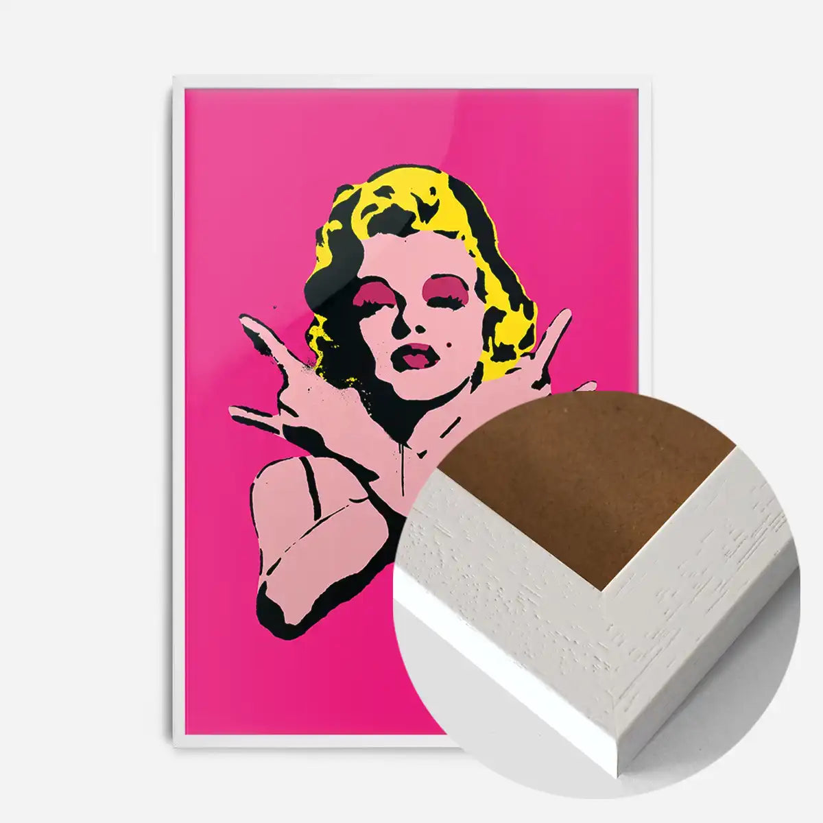 Marilyn Monroe Rock N Roll Stencil Art Graffiti Print