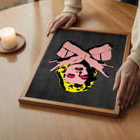 Marilyn Monroe Rock N Roll Stencil Art Graffiti Black Print