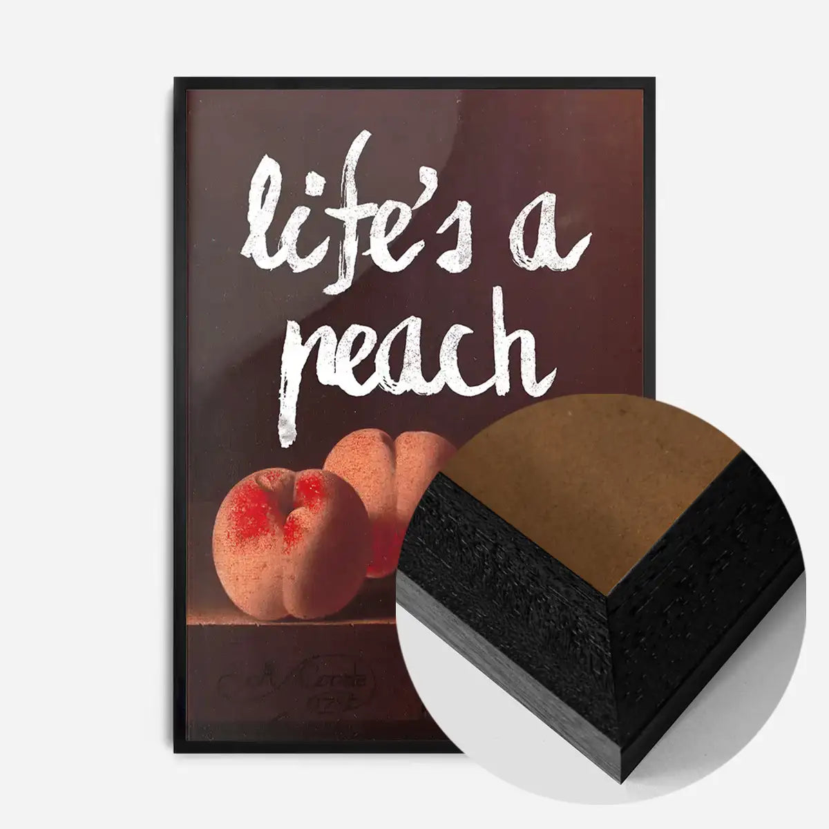 Life's A Peach Altered Art Print