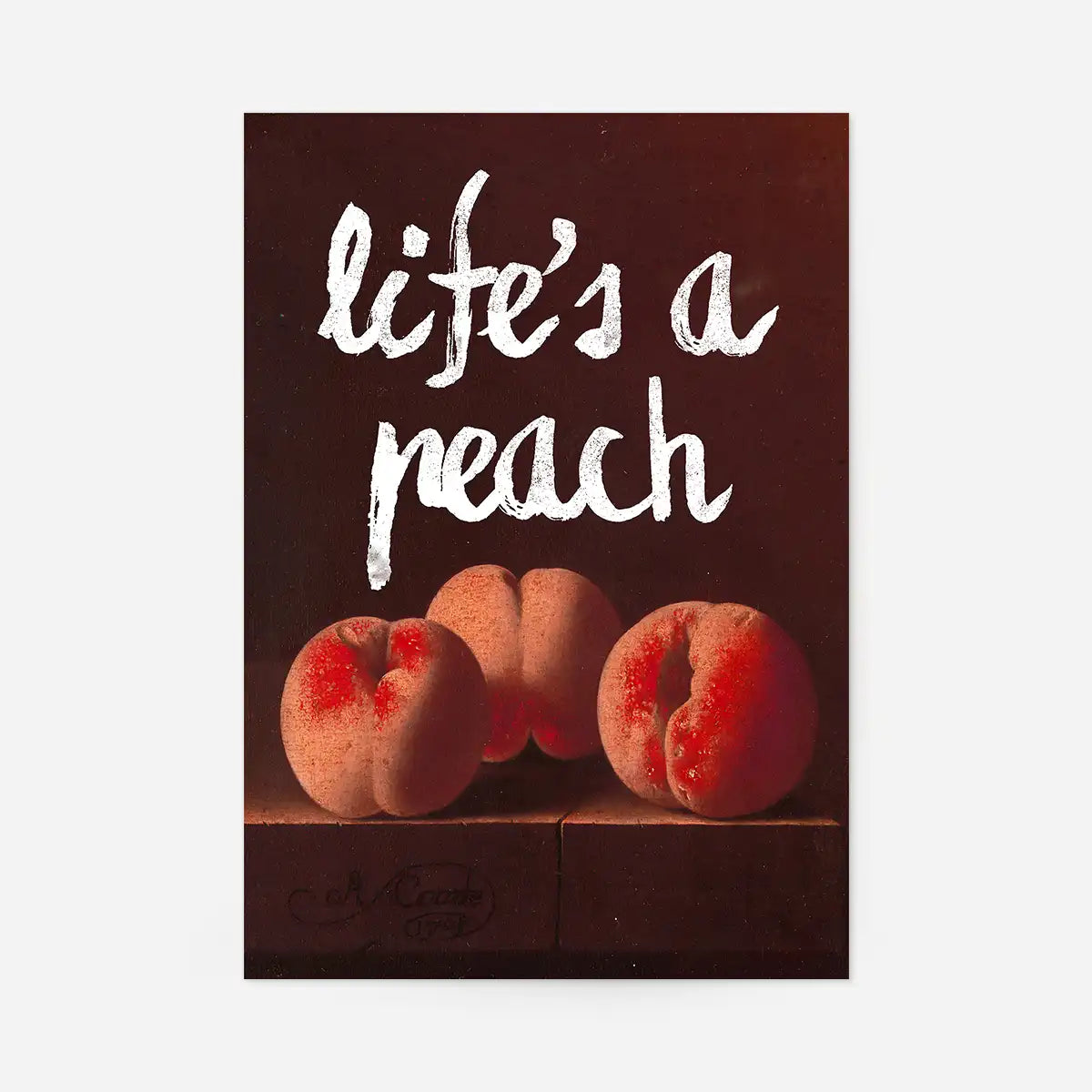 Life's A Peach Altered Art Print