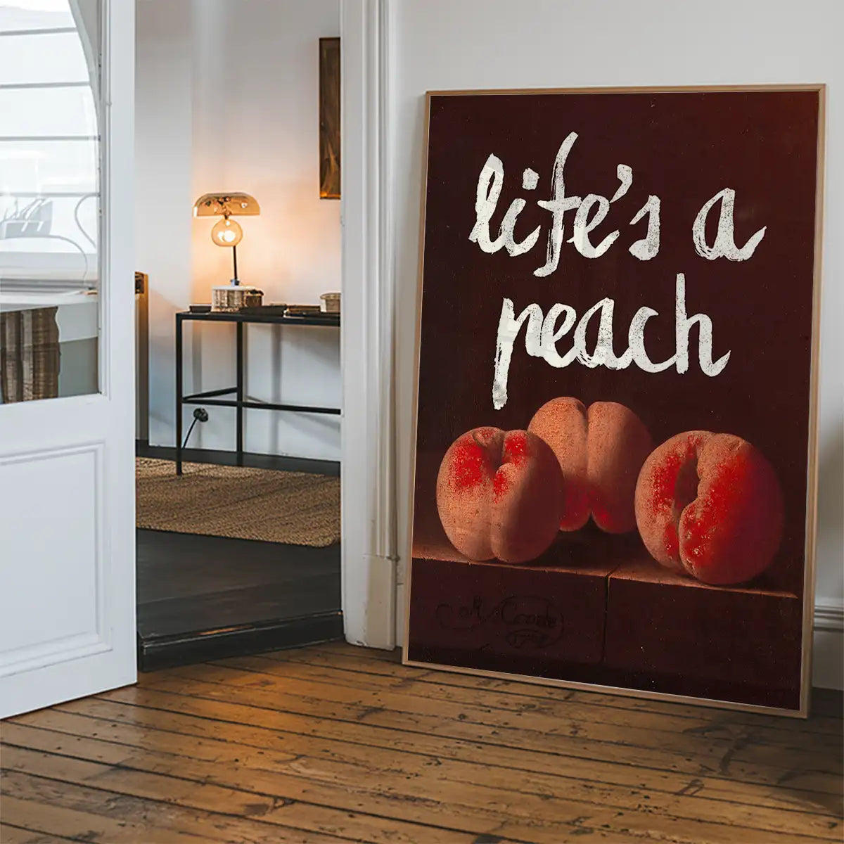 Life's A Peach Altered Art Print
