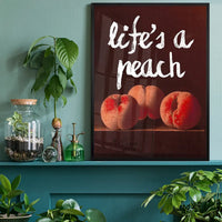 Life's A Peach Altered Art Print