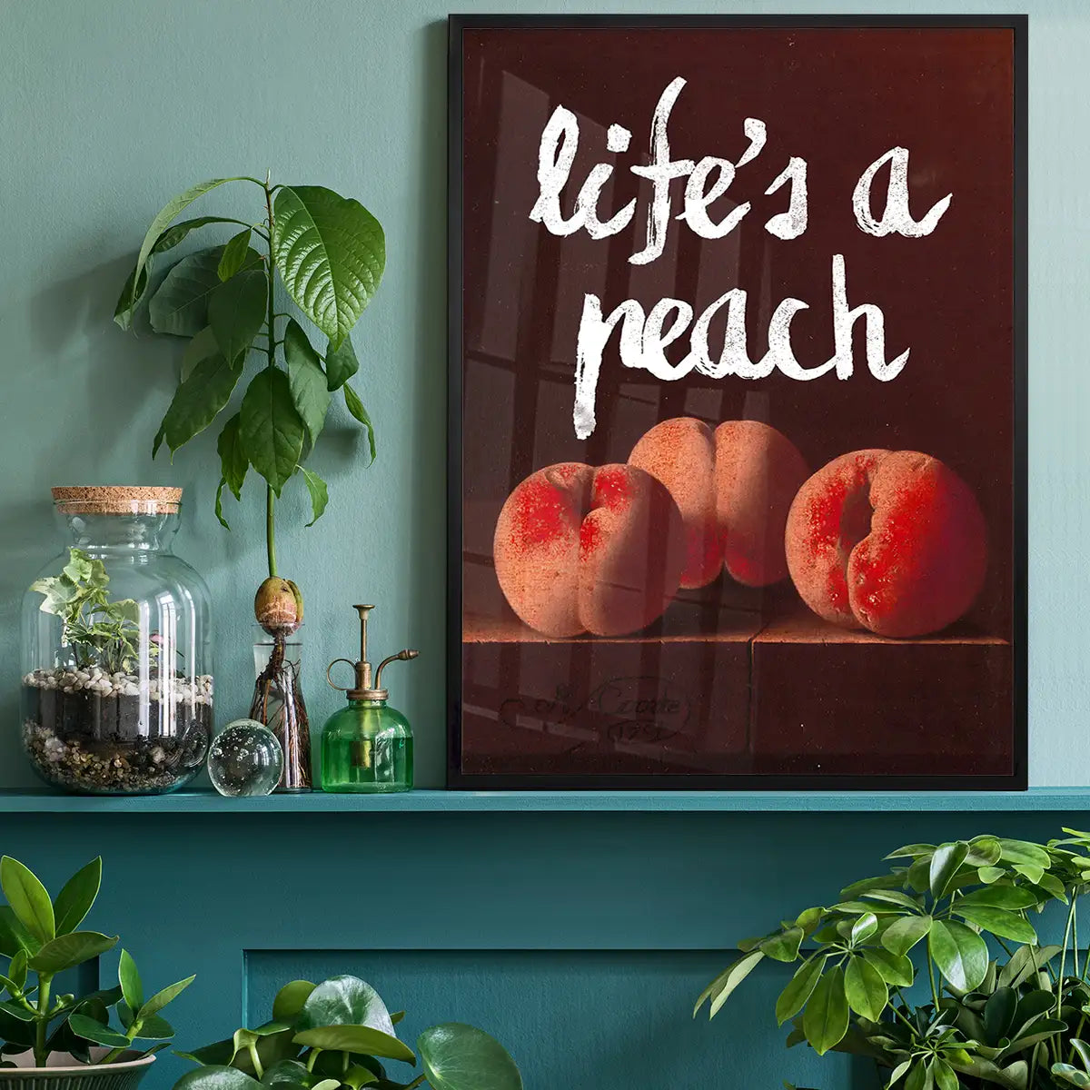 Life's A Peach Altered Art Print