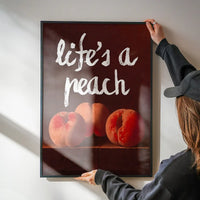 Life's A Peach Altered Art Print