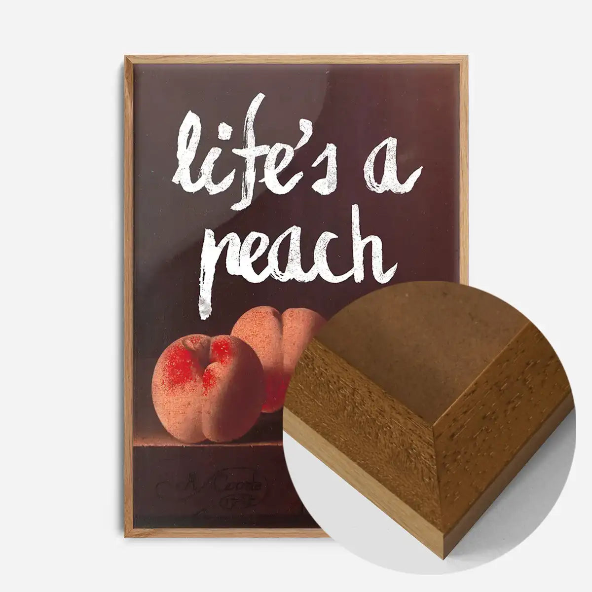 Life's A Peach Altered Art Print