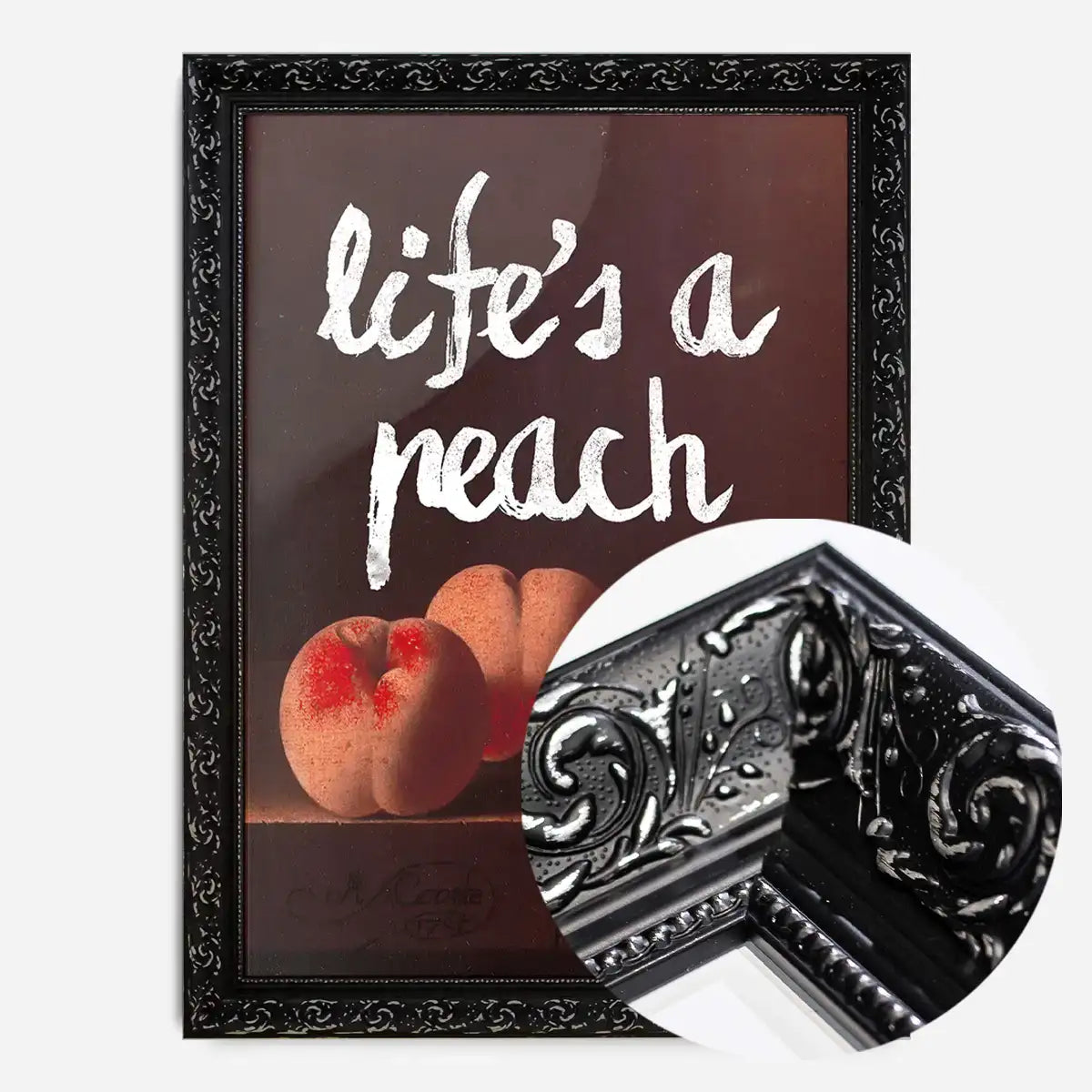 Life's A Peach Altered Art Print