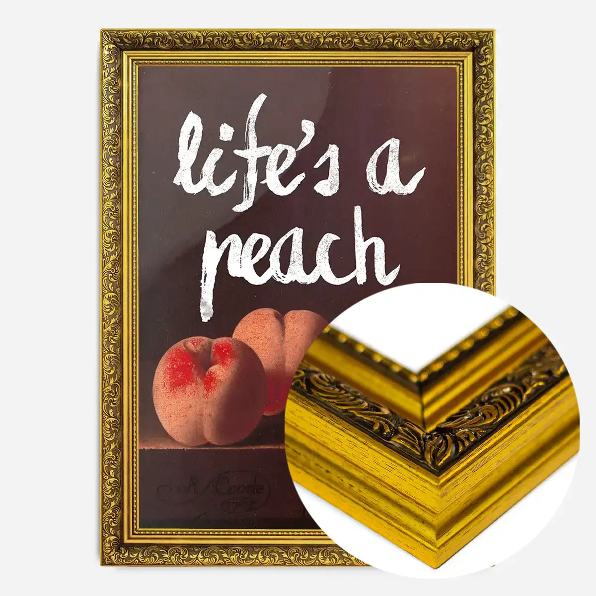 Life's A Peach Altered Art Print