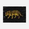 Gold Leopard Vintage Style Print