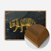 Gold Leopard Vintage Style Print