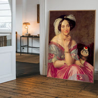 Ice Cream Lady Altered Art Print