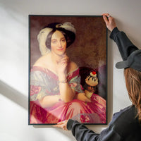 Ice Cream Lady Altered Art Print