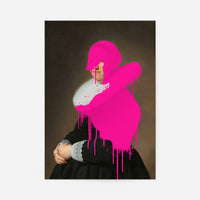 Drippy Adriana Portrait Print