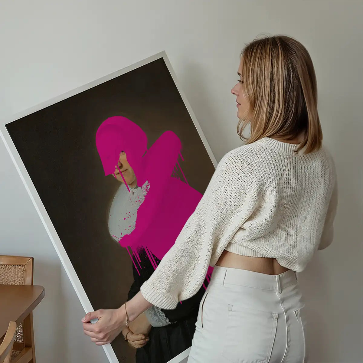 Drippy Adriana Portrait Print