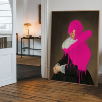 Drippy Adriana Portrait Print