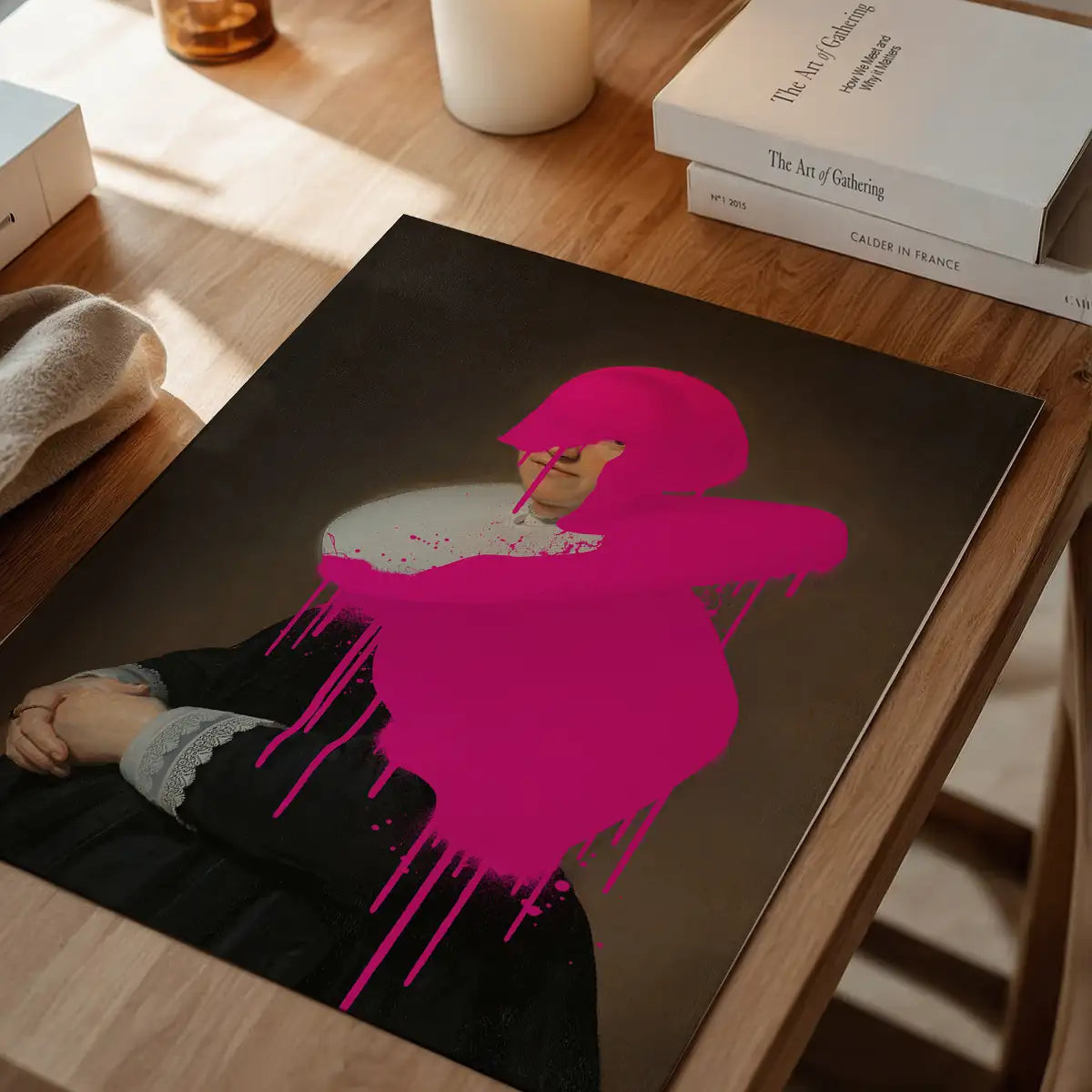 Drippy Adriana Portrait Print