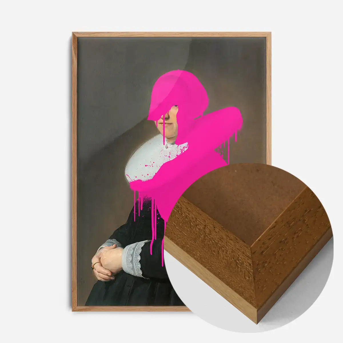 Drippy Adriana Portrait Print