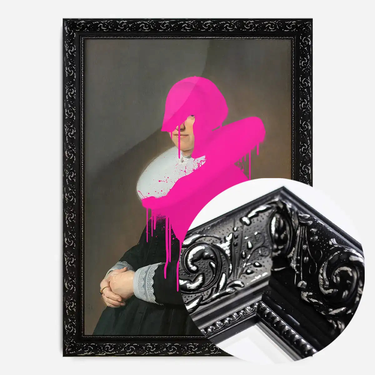 Drippy Adriana Portrait Print