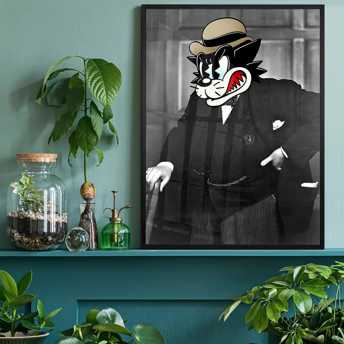 Winston The Cat Portrait Print