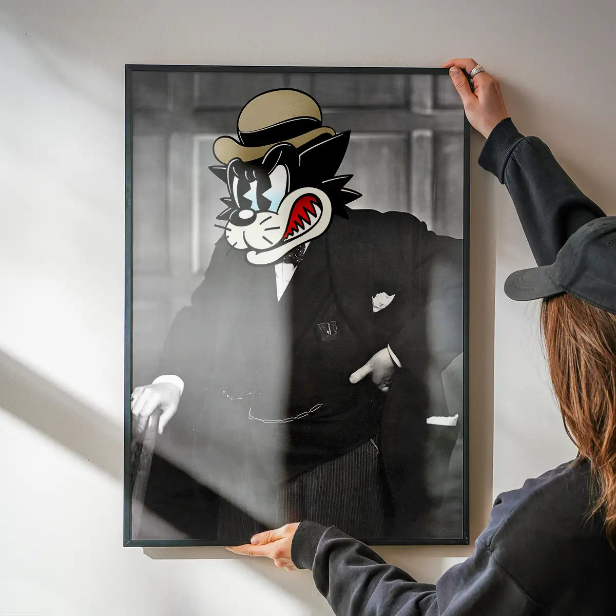 Winston The Cat Portrait Print