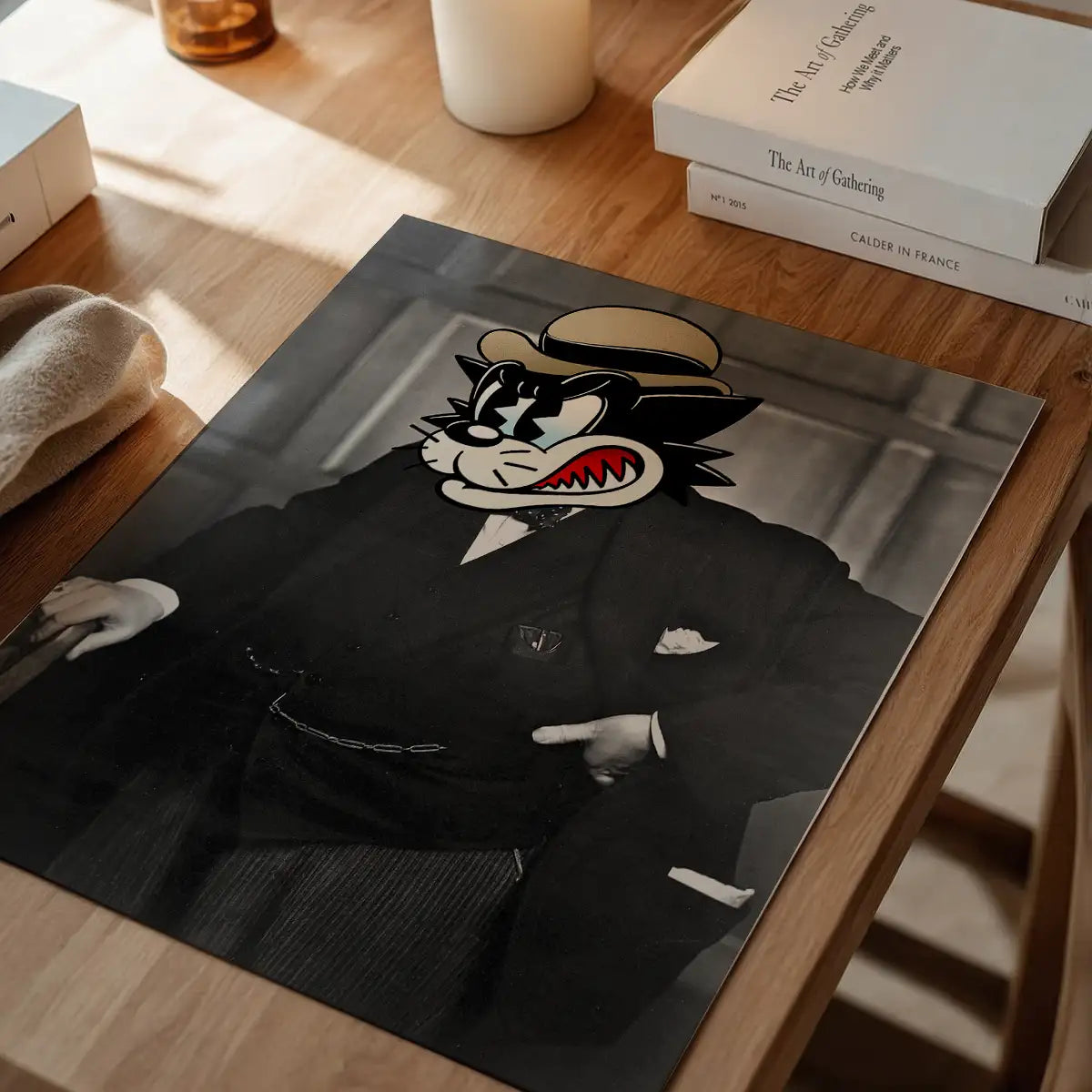 Winston The Cat Portrait Print