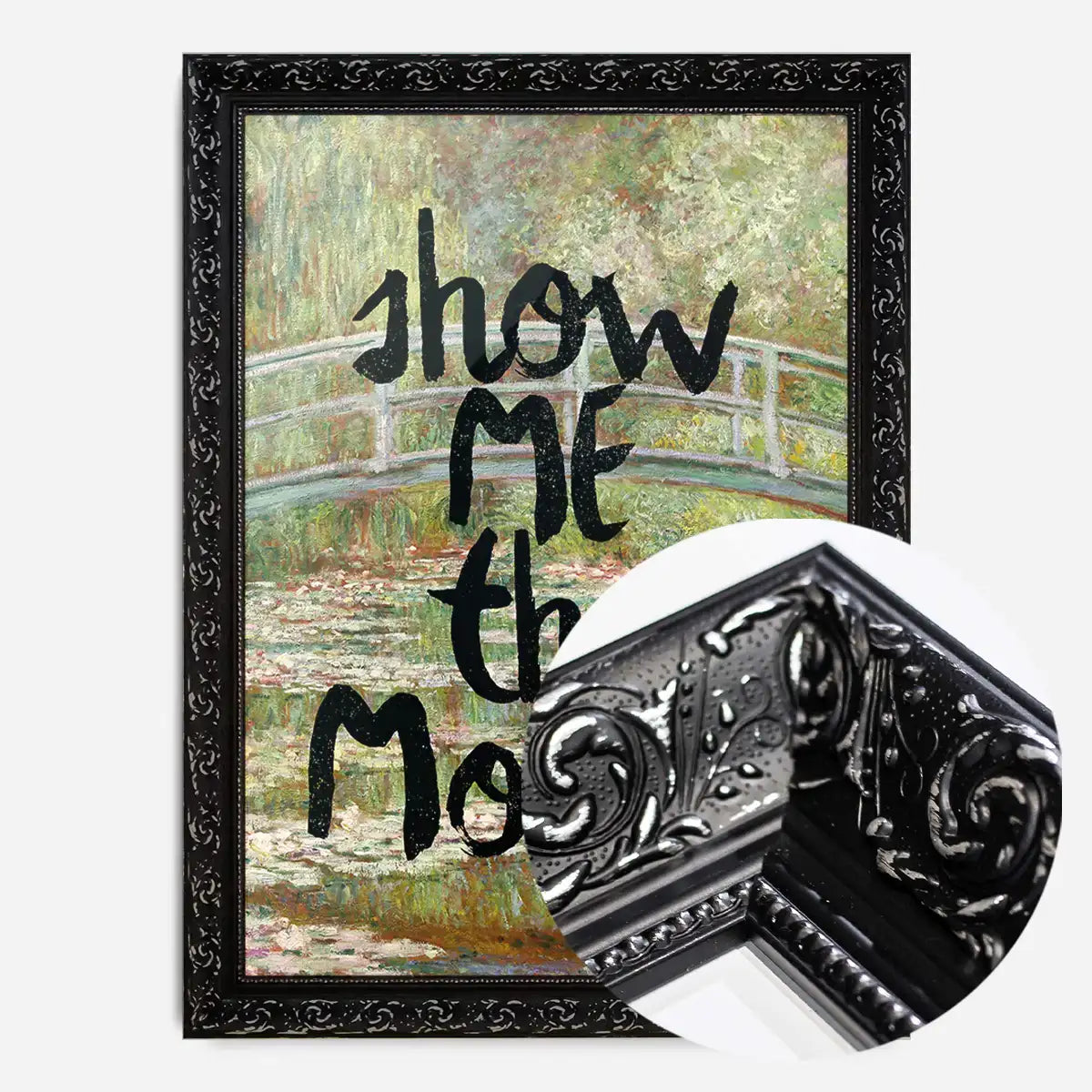 Show Me The Monet Altered Art Print