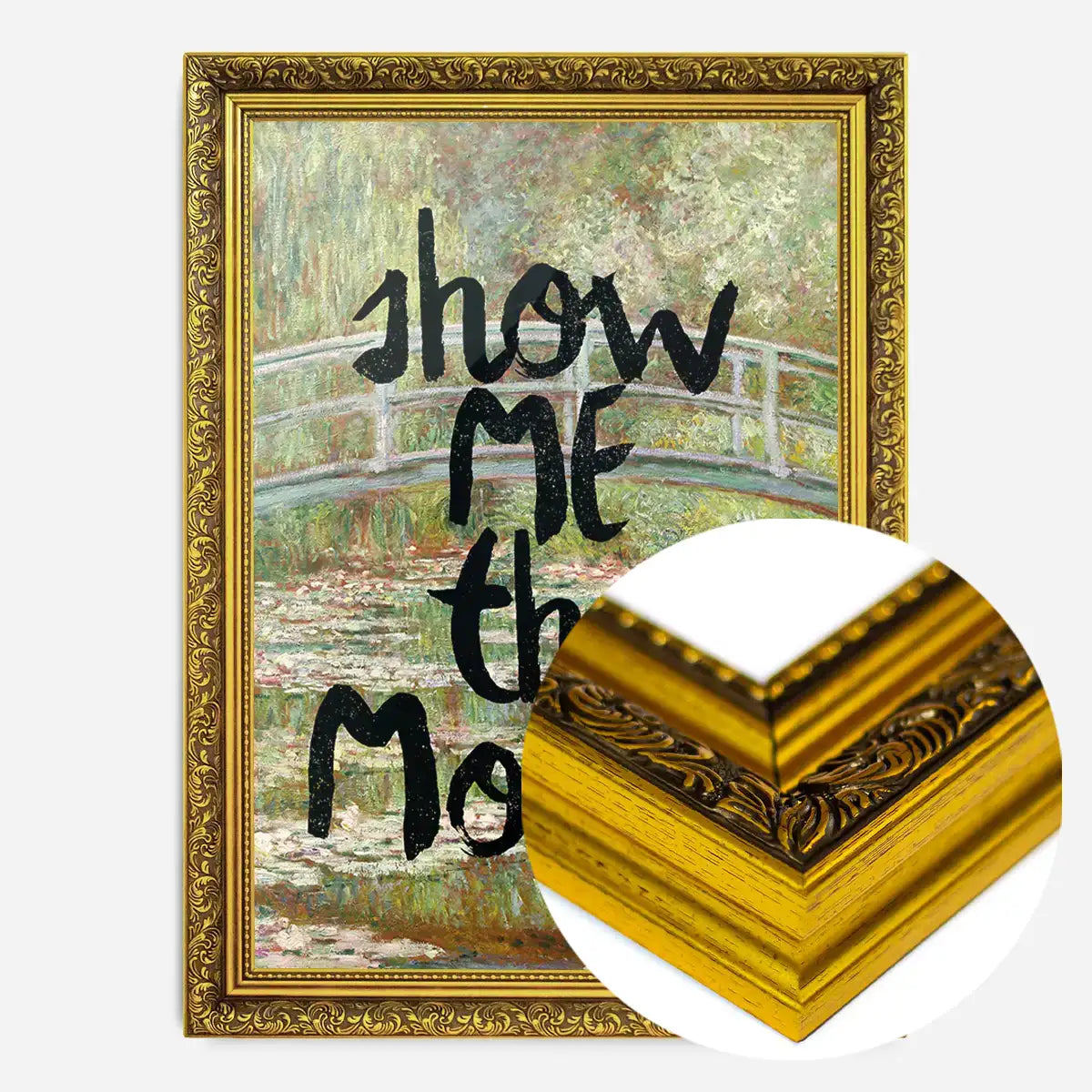Show Me The Monet Altered Art Print