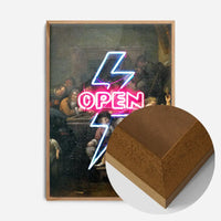 Open Tavern Neon Sign Style Print