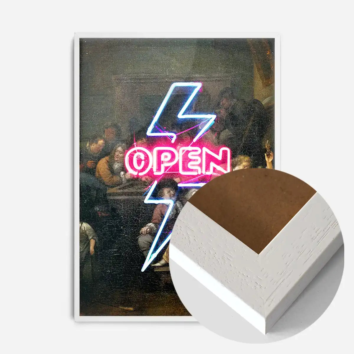 Open Tavern Neon Sign Style Print