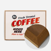 Fresh Coffee Served Here Sign Print