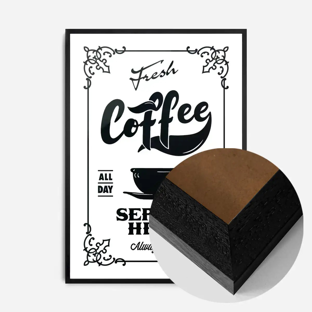 Fresh Coffee Served Here Print