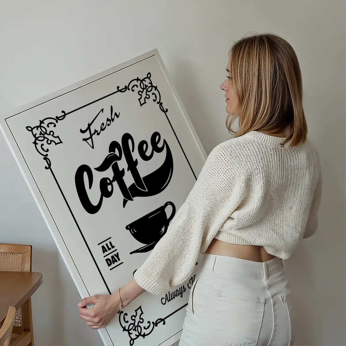 Fresh Coffee Served Here Print