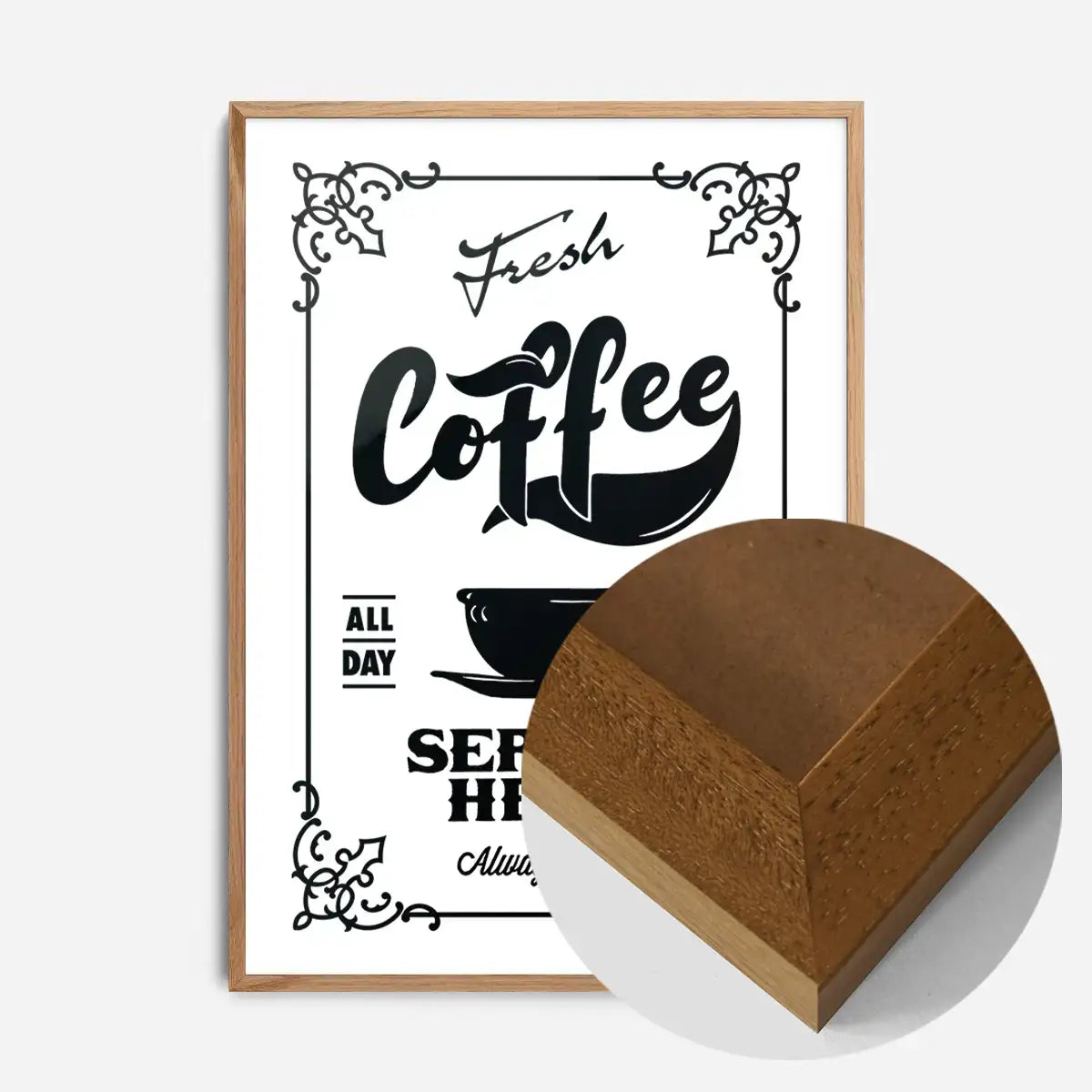 Fresh Coffee Served Here Print
