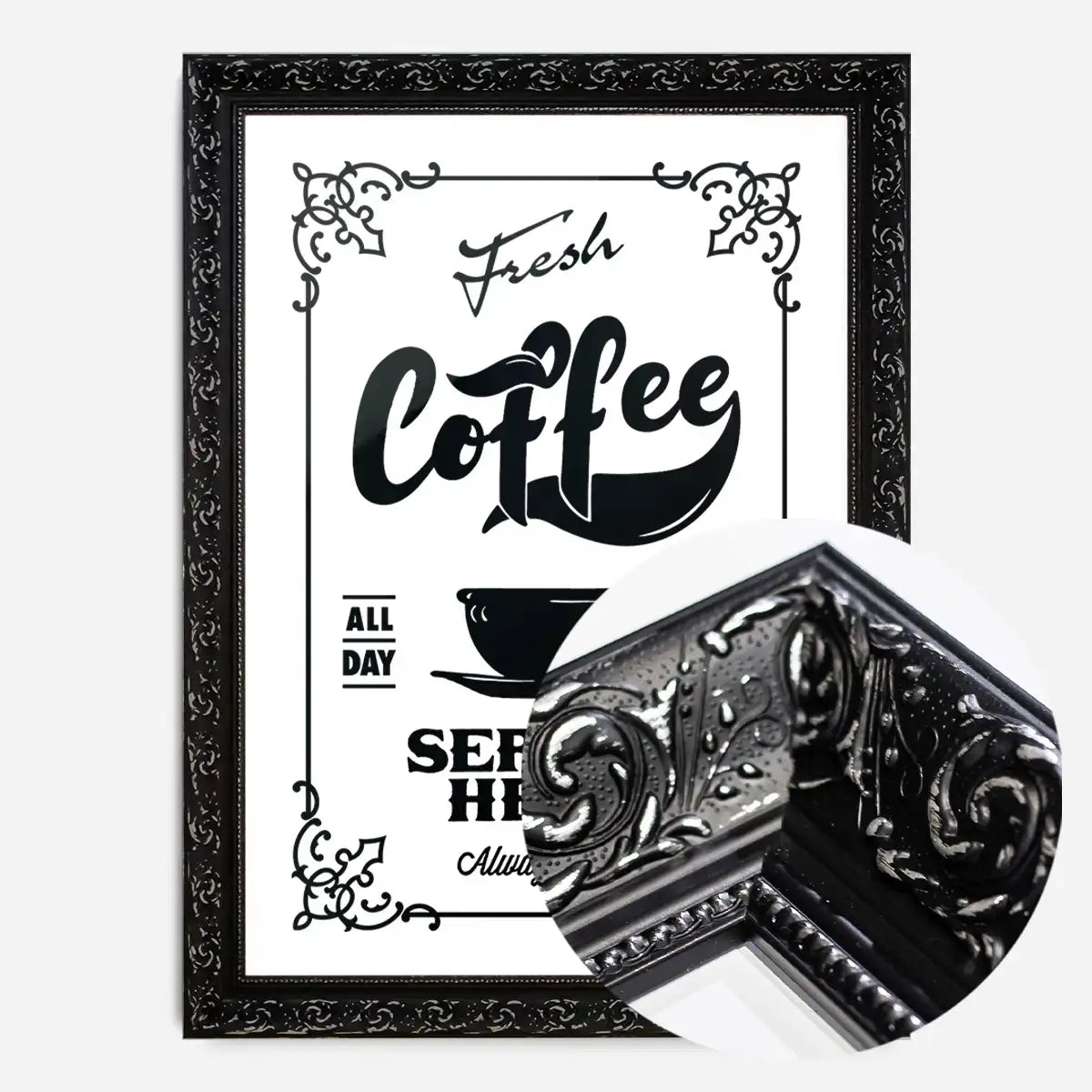 Fresh Coffee Served Here Print