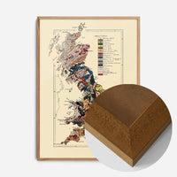 Great Britain Vintage Antique Map Print