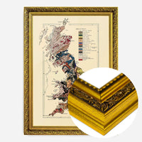 Great Britain Vintage Antique Map Print